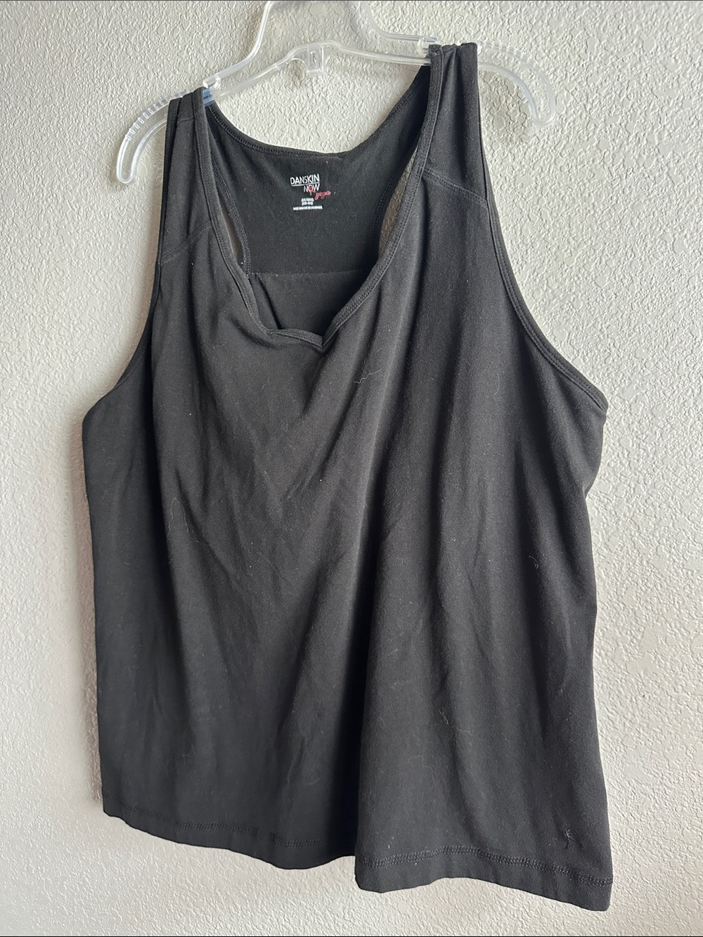 Danskin Now Black Scoop Neck Women's Tank Top